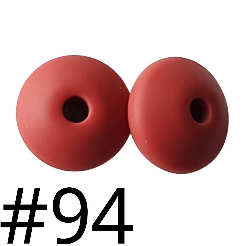 Silicone Lentil Beads Spacers 12mm(All 3 Parts ,Part 3.) Including Random Mix