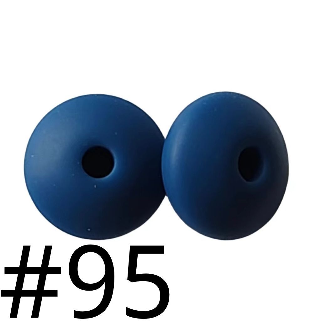 Silicone Lentil Beads Spacers 12mm(All 3 Parts ,Part 3.) Including Random Mix