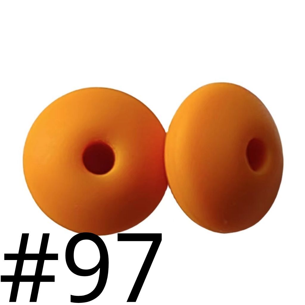 Silicone Lentil Beads Spacers 12mm(All 3 Parts ,Part 3.) Including Random Mix