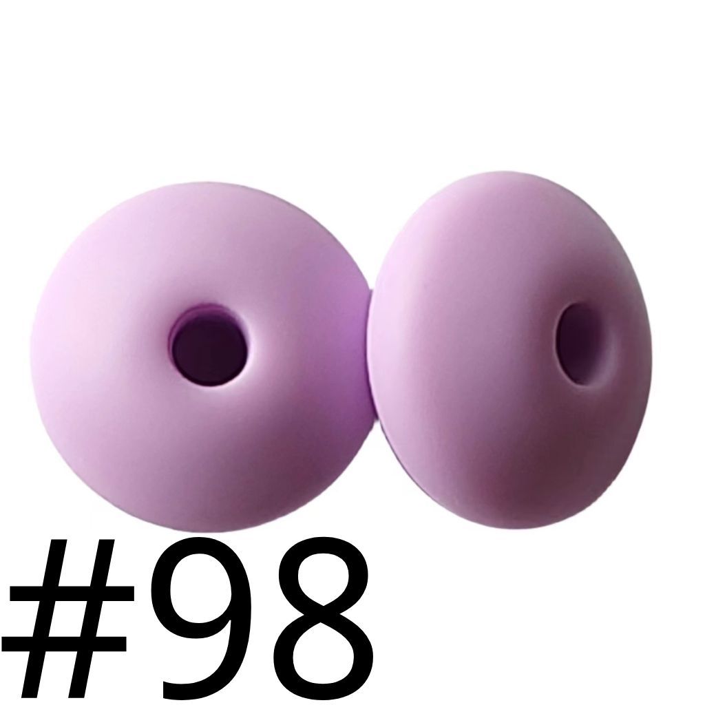 Silicone Lentil Beads Spacers 12mm(All 3 Parts ,Part 3.) Including Random Mix