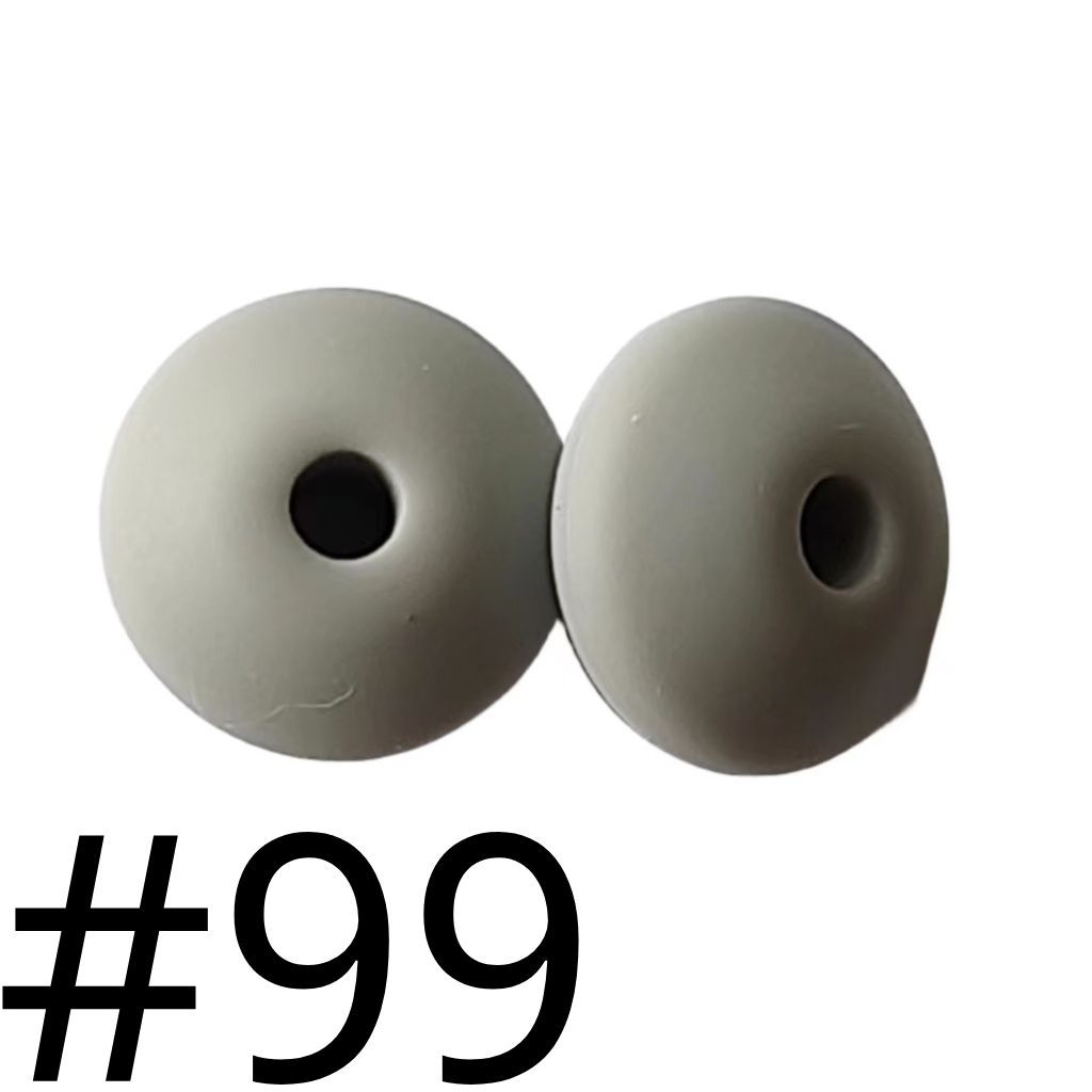Silicone Lentil Beads Spacers 12mm(All 3 Parts ,Part 3.) Including Random Mix