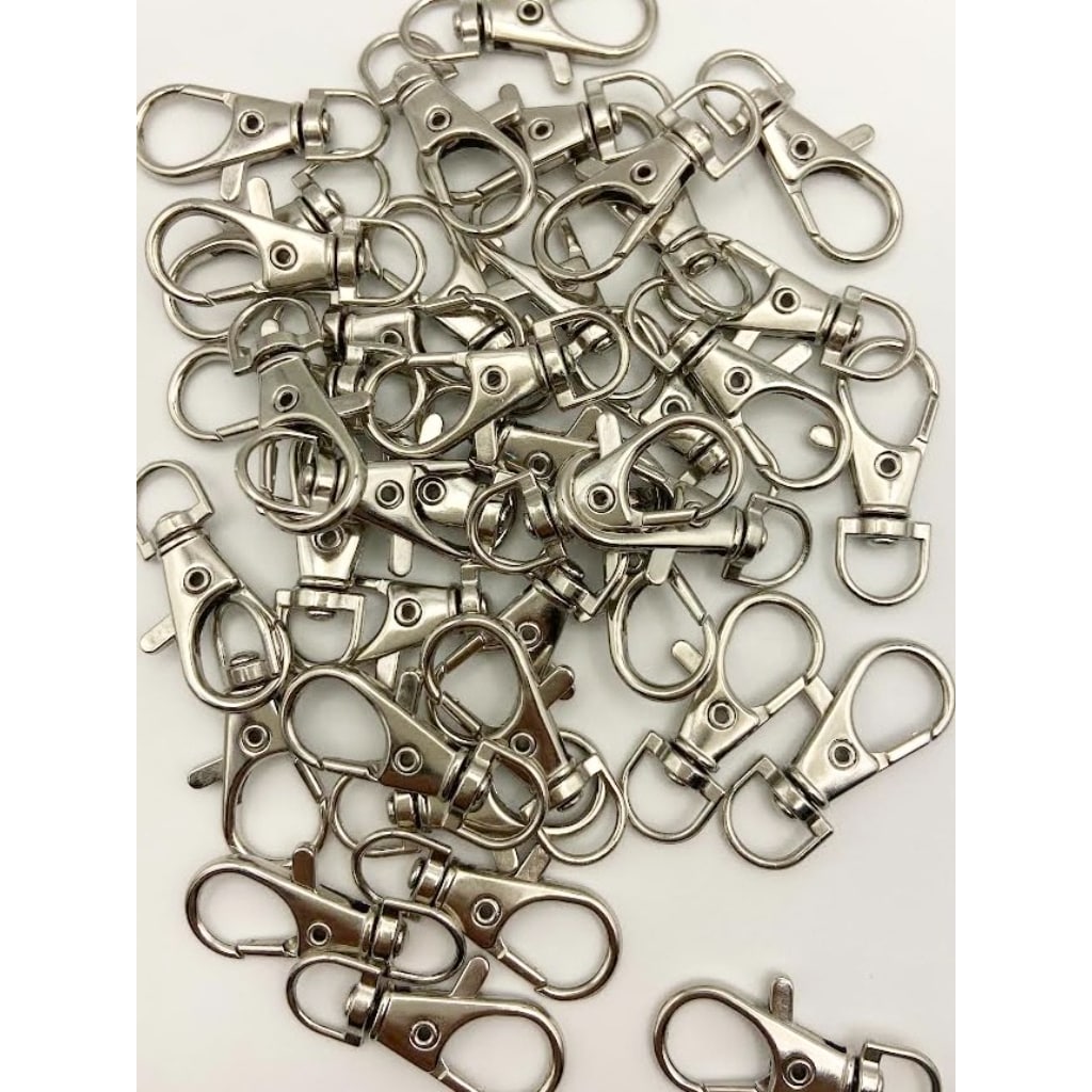 Metal Dog Buckle Hook Clasp Keychains,38mm,
