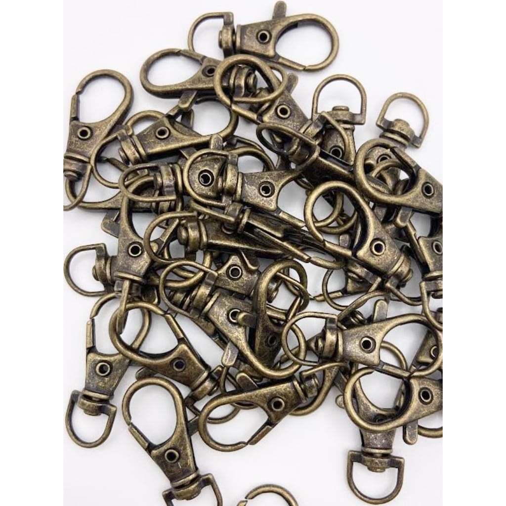 Metal Dog Buckle Hook Clasp Keychains,38mm,