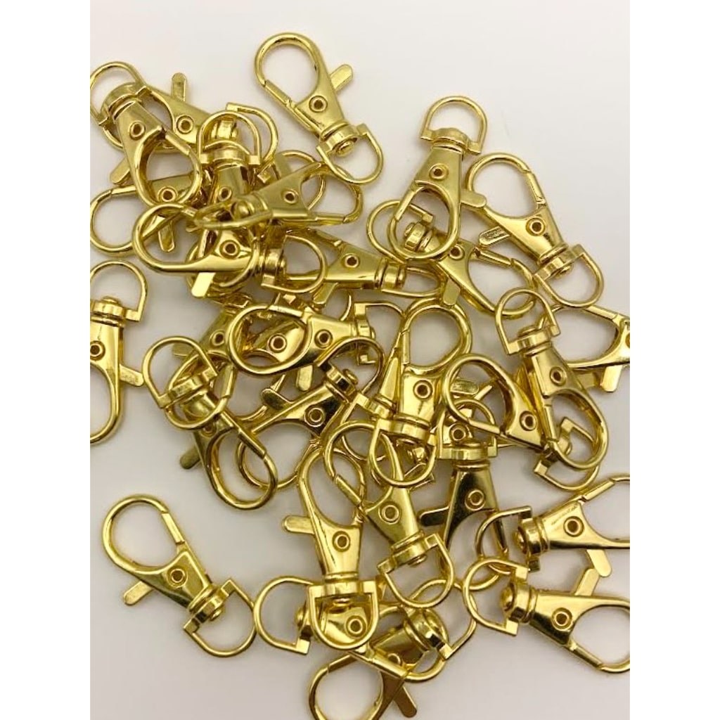 Metal Dog Buckle Hook Clasp Keychains,38mm,