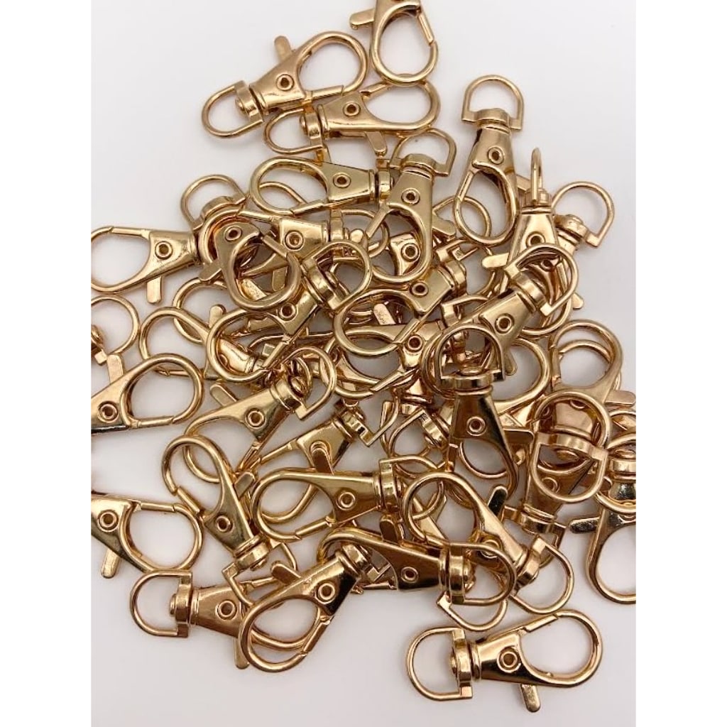 Metal Dog Buckle Hook Clasp Keychains,38mm,