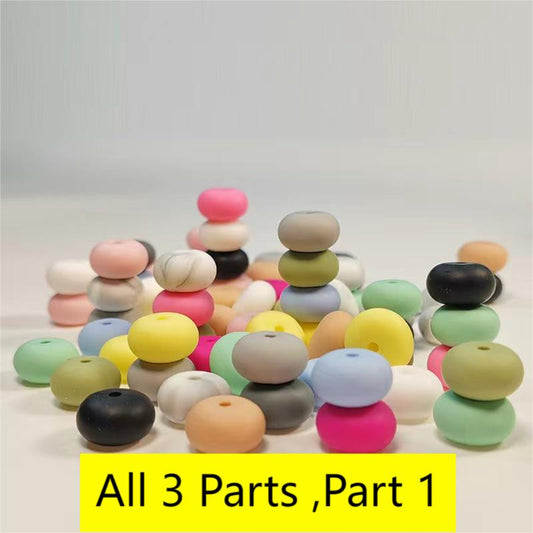 Silicone Wheel Beads 14mm ALL DESIGNS (All 3 Parts ,Part 1.)