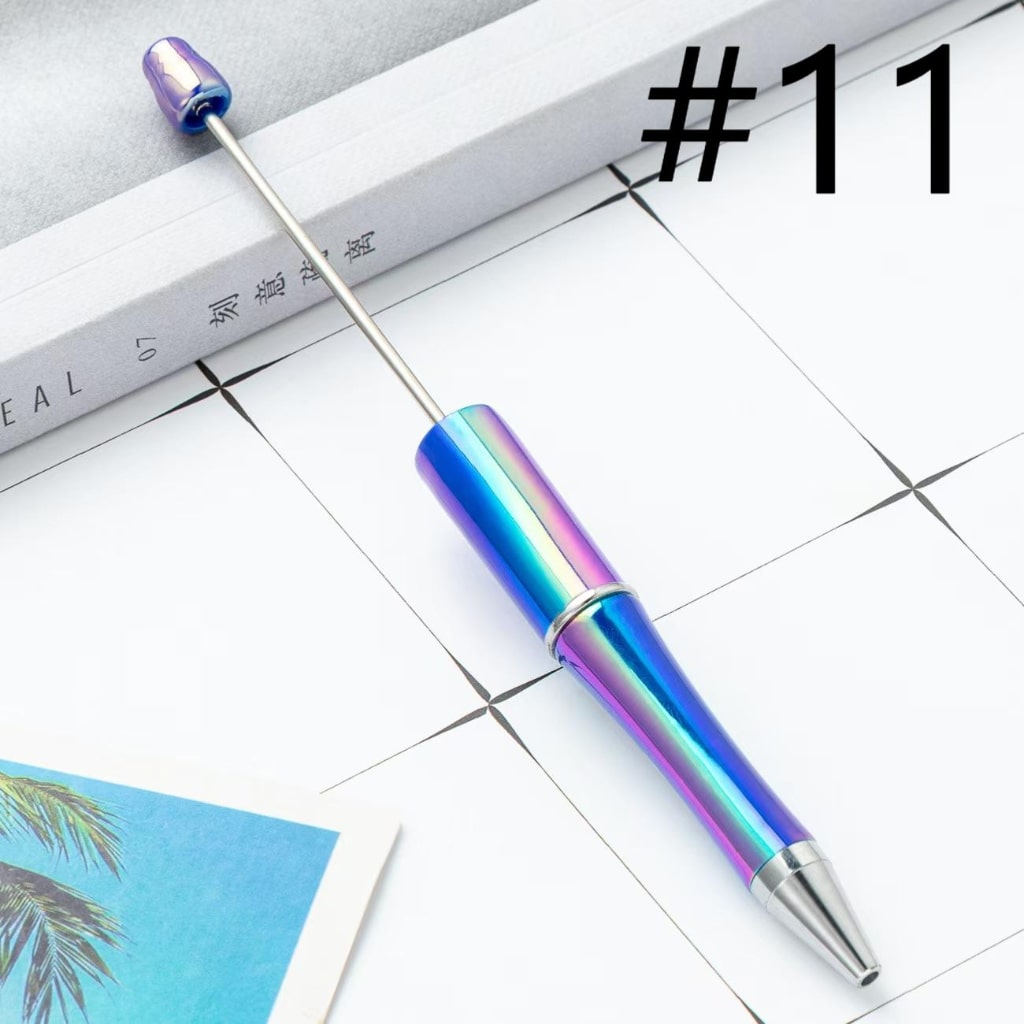 Beadable Pens with UV Coating ,Random Mix