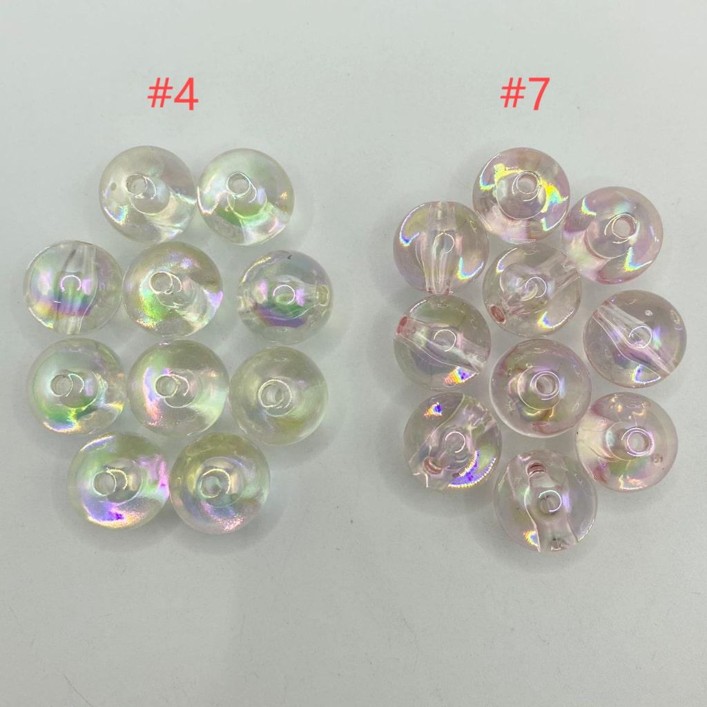 Clear See Thru Acrylic Beads ,16mm,Random Mix ,MN