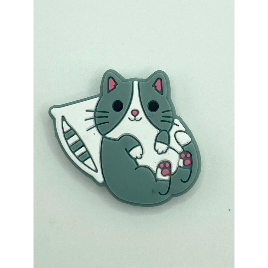 Cute Cat With Pillowcase Silicone Focal Beads