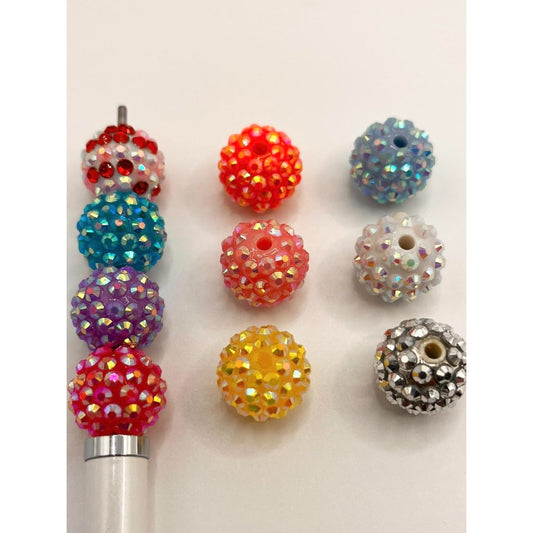 Rhinestone Acrylic Beads,16mm,Random Mix ,ZY