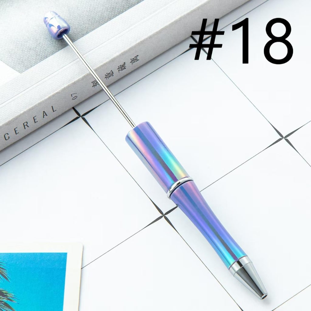 Beadable Pens with UV Coating ,Random Mix