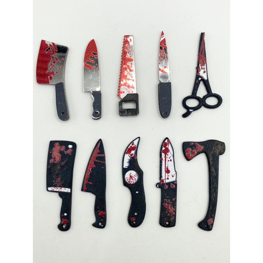 Horror Knife & Knives Axes Blood Weapons ,Random Mix