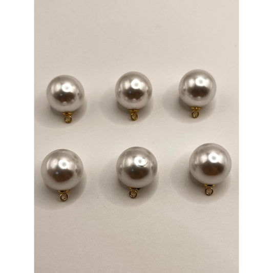 Pearl Color Pendant Acrylic Bead ,16mm,ZA