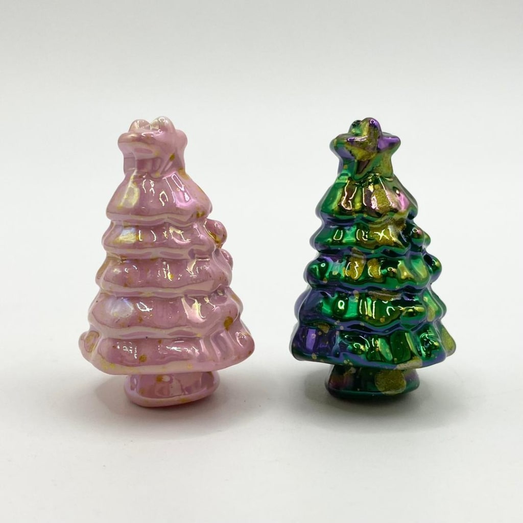 Christmas Tree Acrylic Beads ,36mm,MN