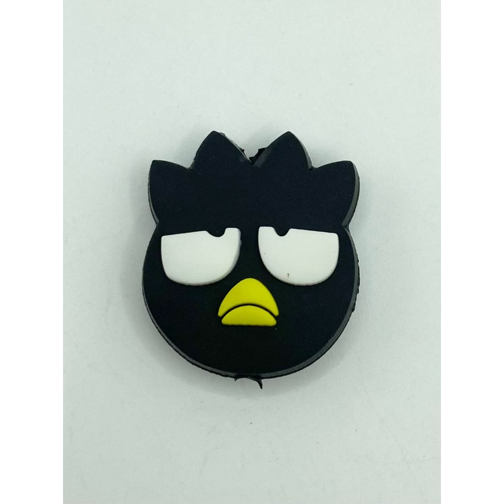 Black Sad Duck Silicone Focal Beads