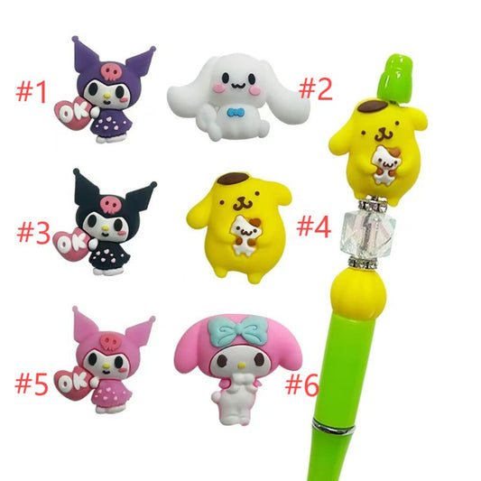 3D Cute Sanrio Characters Silicone Focal Beads,Random Mix