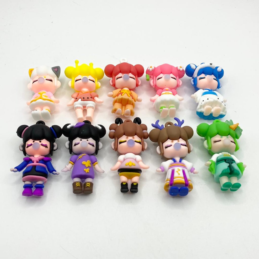 Silicone 3D Rolife Nanci Pendants With Different Characters