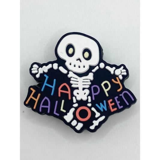 Happy Halloween With Skeleton Silicone Focal Beads