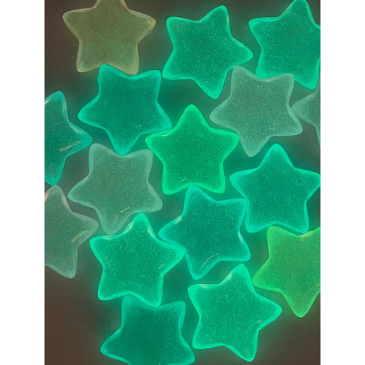 Luminious Star Shaped Acrylic Beads Without Hole ,7mm by 23mm,Random Mix