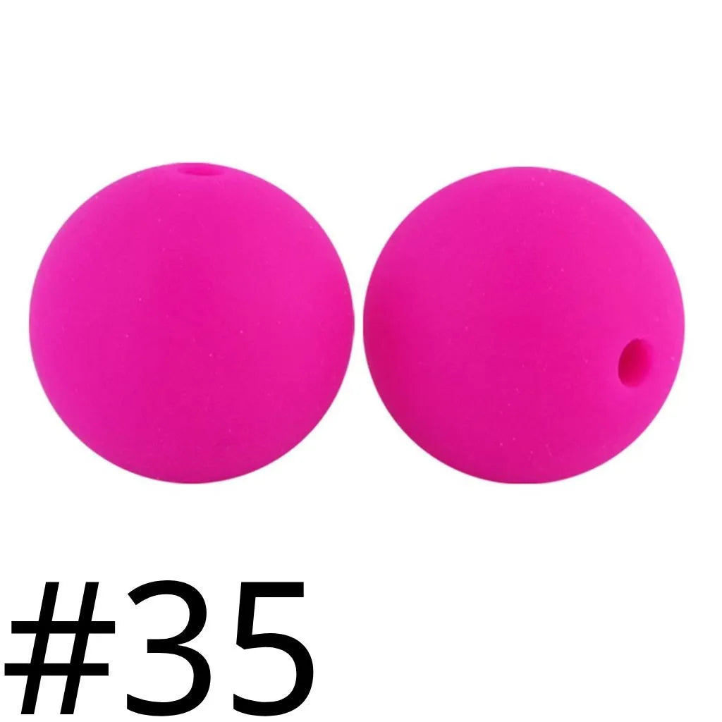 A-Silicone Solid Beads,15mm,Lahat ng Disenyo