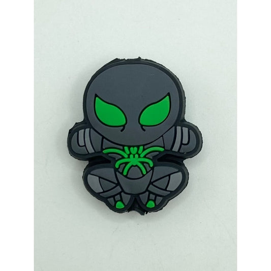 Cute Gray Spider Man Hero Silicone Focal Beads