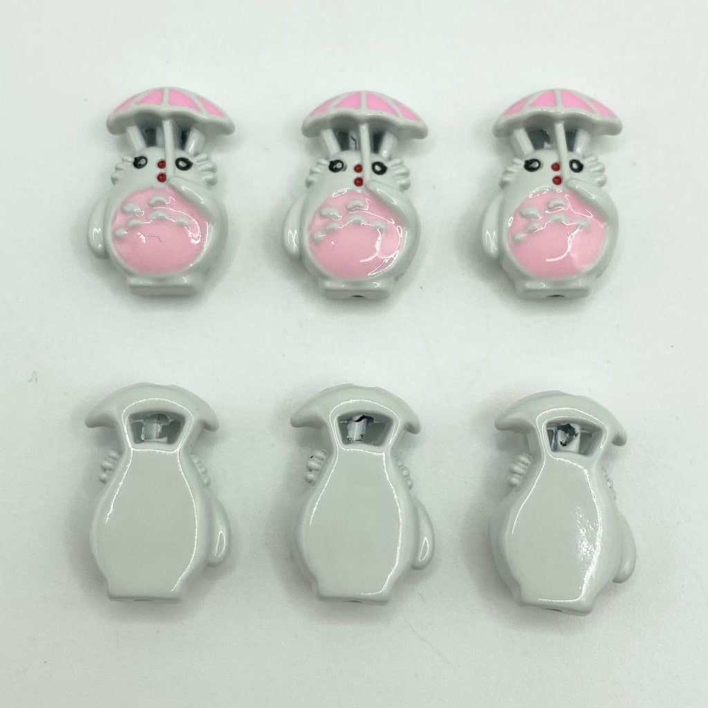 Cute Totoro With Umbrella Anime Character Alloy Metal Charms,11mm by 17mm,YLY