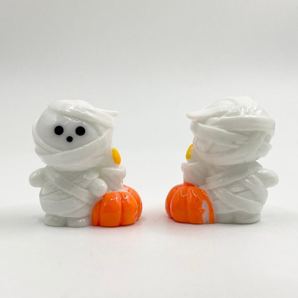 Cute bandaged Ghost Halloween Pen Toppers,18mm by 29mm,Random Mix,SB