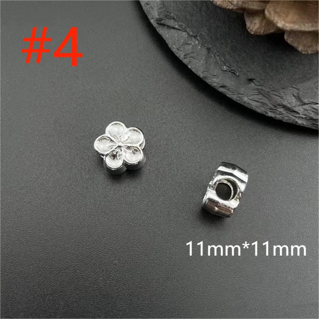 Silver Color Pendants Alloy Beads With Crown & Flower & Butterfly &Wings &Round Shaped ,XH