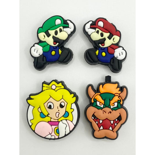 Mario Cartoon Characters Silicone Focal Beads,Random Mix