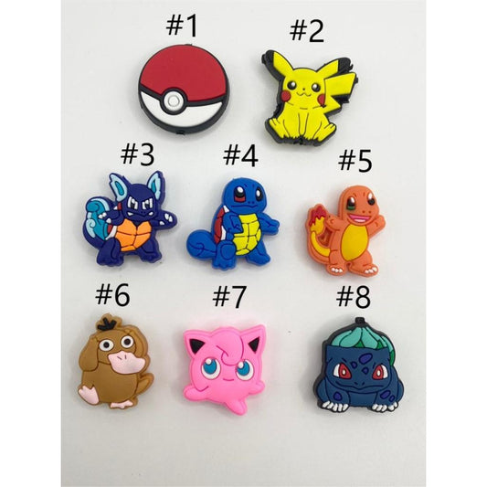 Pokemon Cartoon Anime Pikachu Silicone Focal Beads,Random Mix