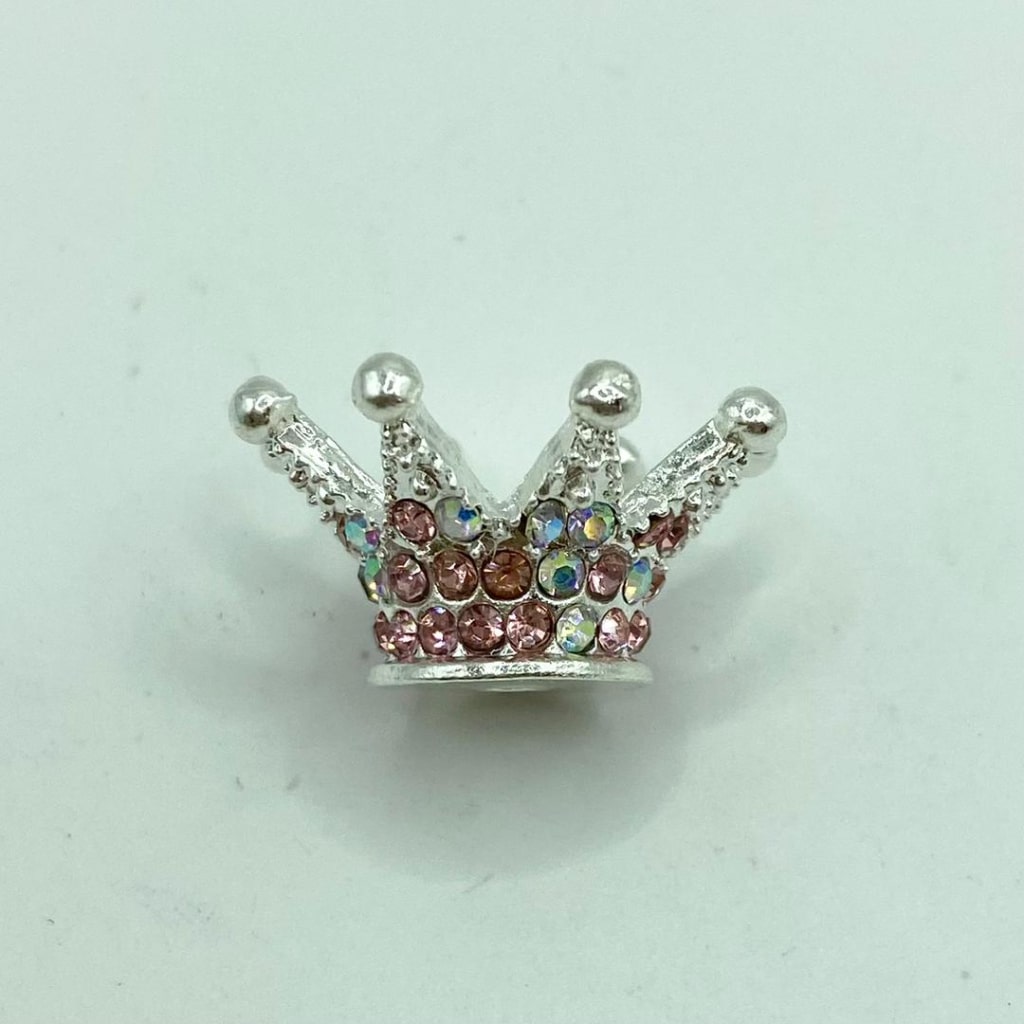 Alloy & Metal Big Crown With AB Rhinestone ,9mm by 25mm,ZY