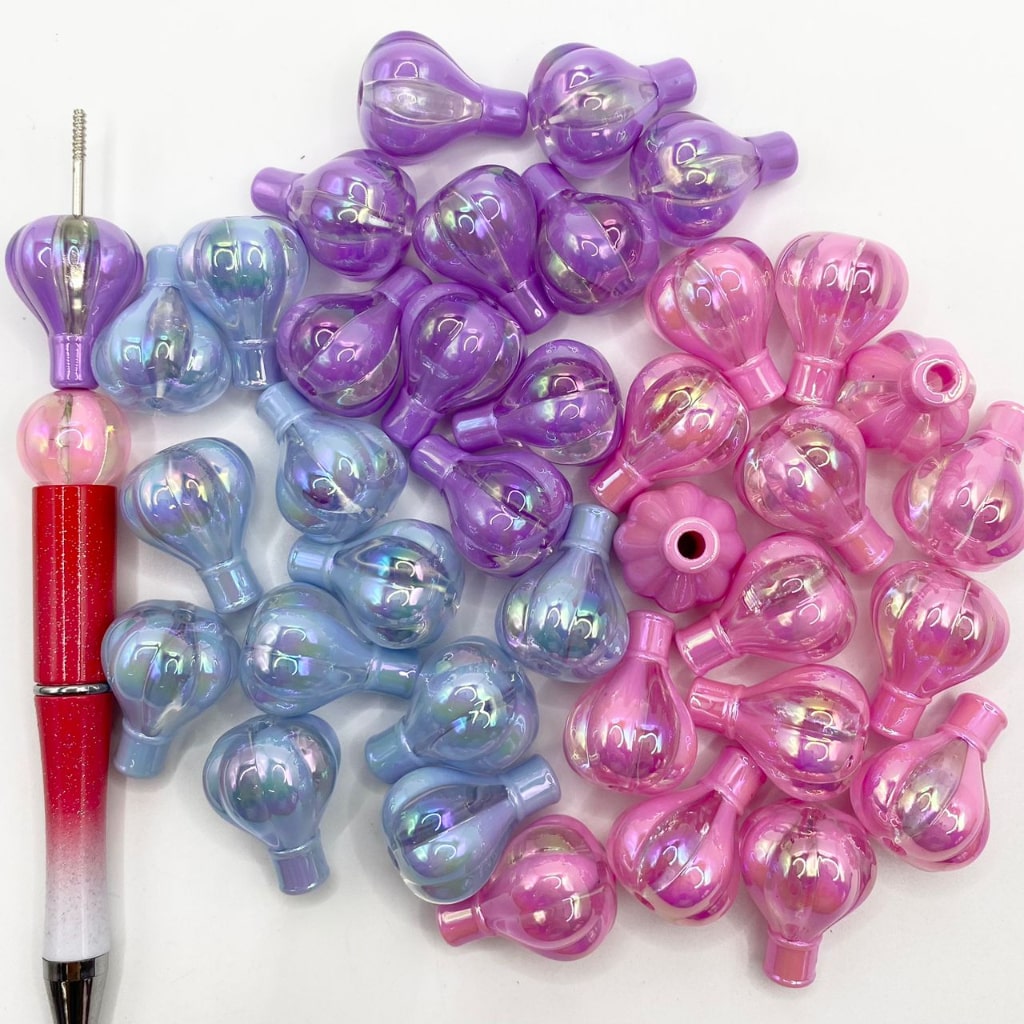 Makintab na Hot Air Ballon Acrylic Beads, Random Mix,CM