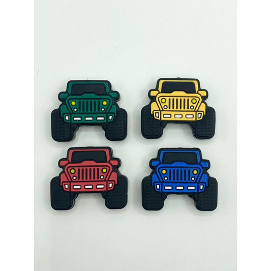 Jeep Car Silicone Focal Beads,Random Mix