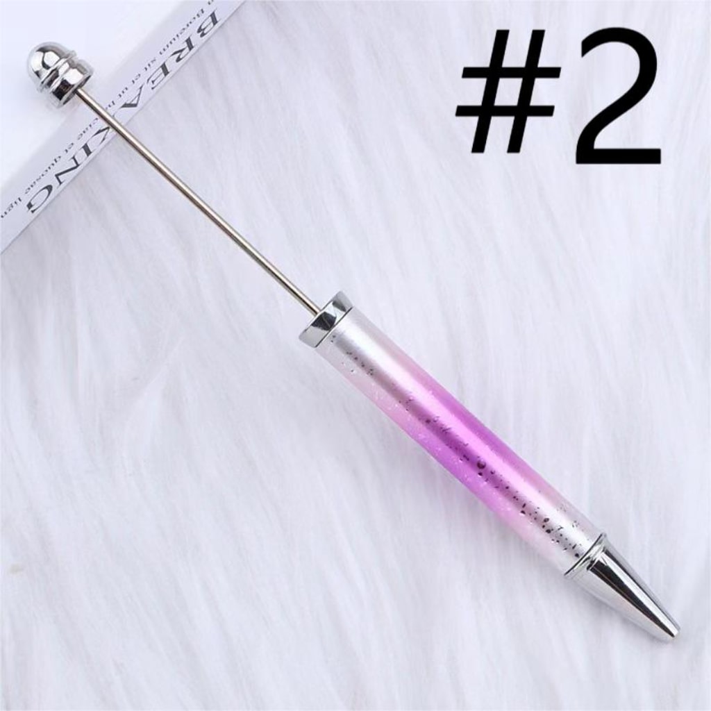 Metal Beadable Ombre Color Pens With UV Finish,Random Mix