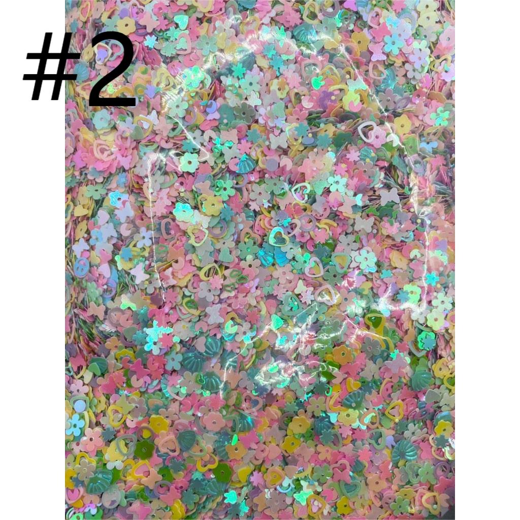 UV Finish Confetti ,Random Mix ,500g one bag