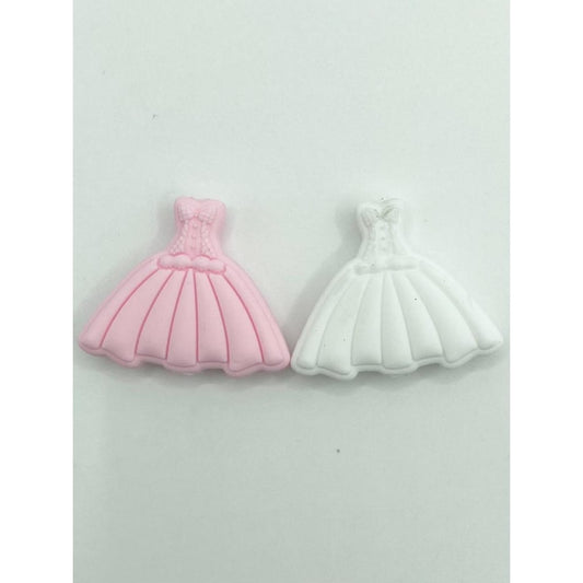 Wedding Dress Silicone Focal Beads,Random Mix