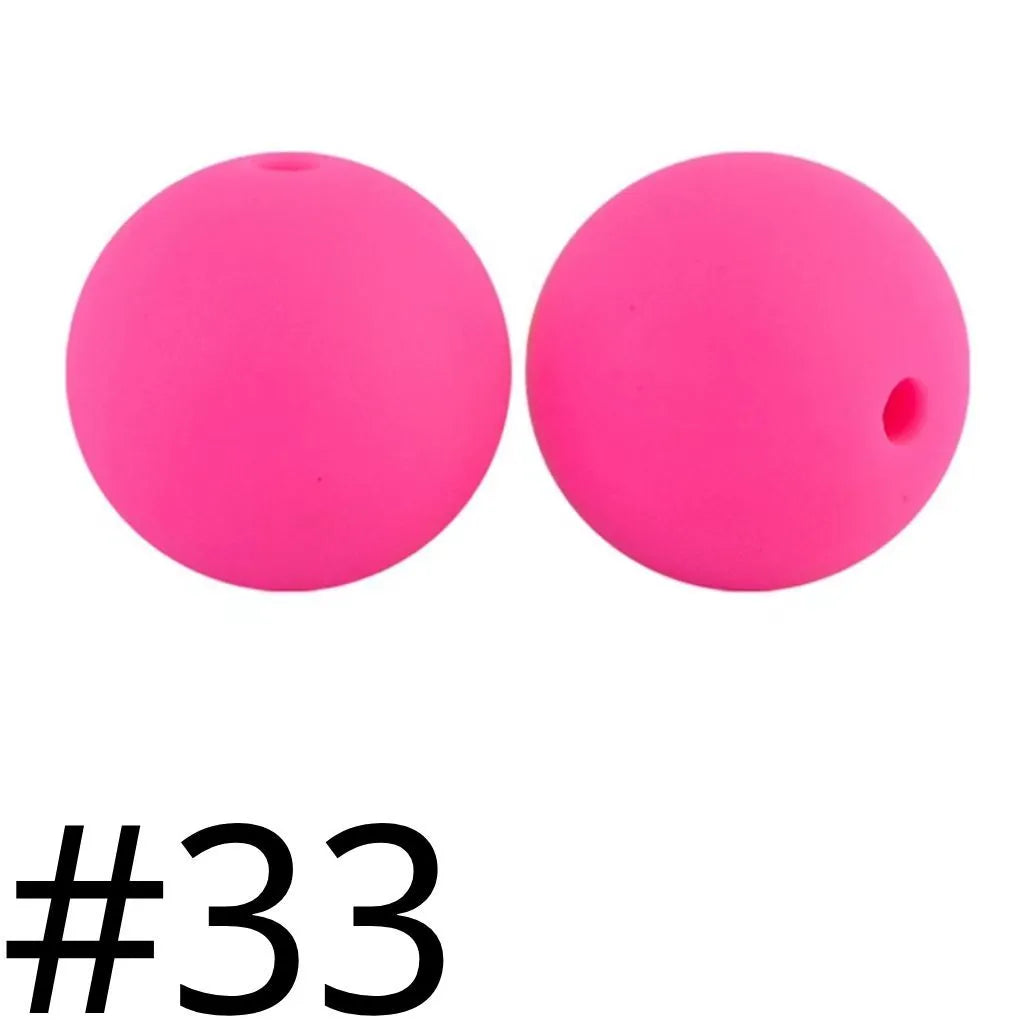 A-Silicone Solid Beads,15mm,Lahat ng Disenyo