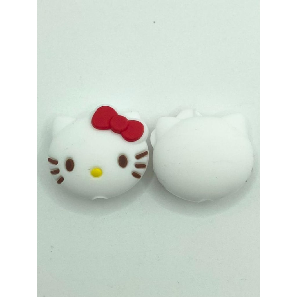 Cute Kitty HK Head Silicone Focal Beads