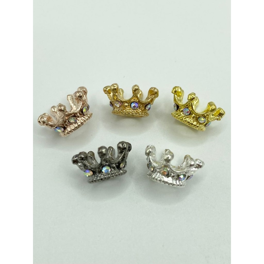 Alloy & Metal Small Crown With AB Rhinestone ,6mm by 12mm,ZY