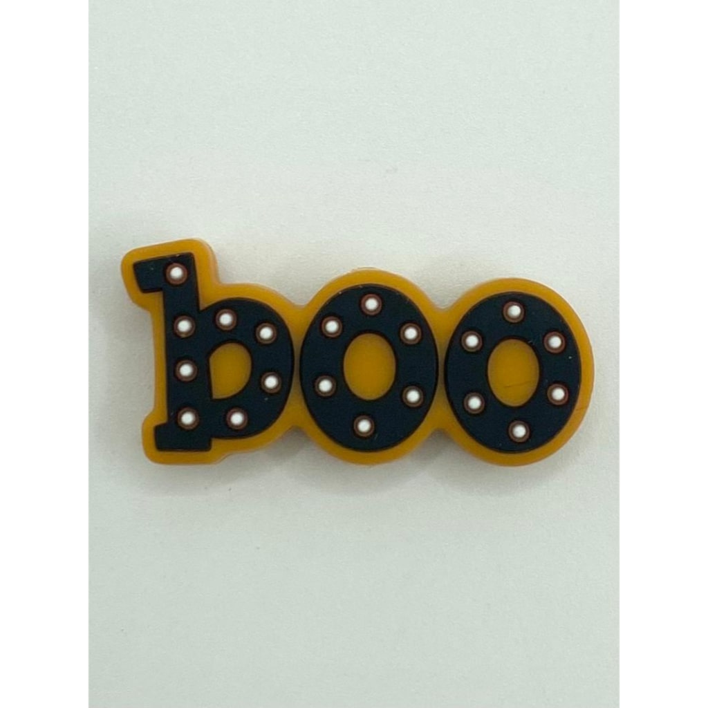 Halloween Boo With Spotted Silicone Focal Beads