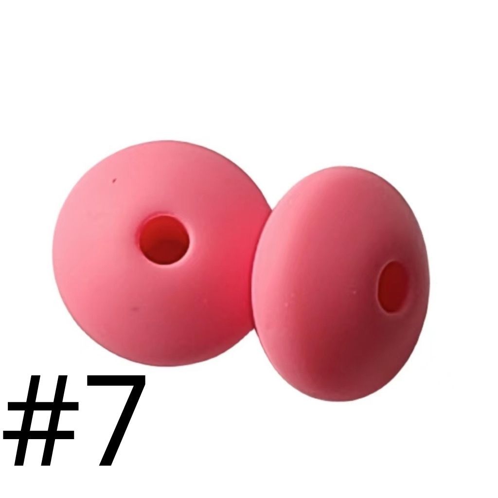 Silicone Lentil Beads Spacers 12mm(All 3 Parts ,Part 1.)