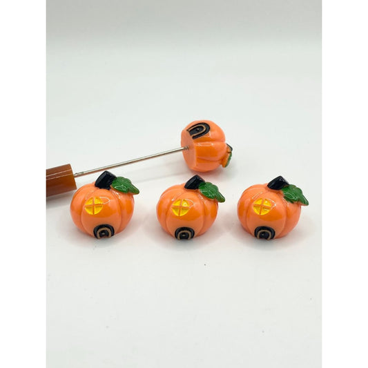 Halloween Glossy Pumking Acrylic Pen Toppers,19mm by 23mm,SB