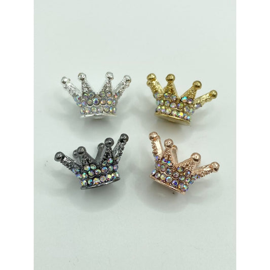 Alloy & Metal Big Crown With AB Rhinestone ,9mm by 25mm,ZY