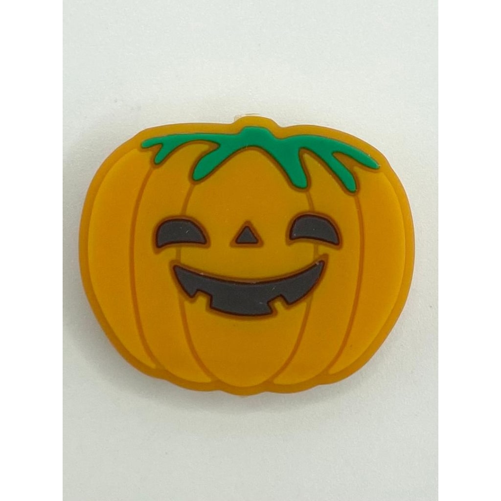 Smile Pumking Silicone Focal Beads