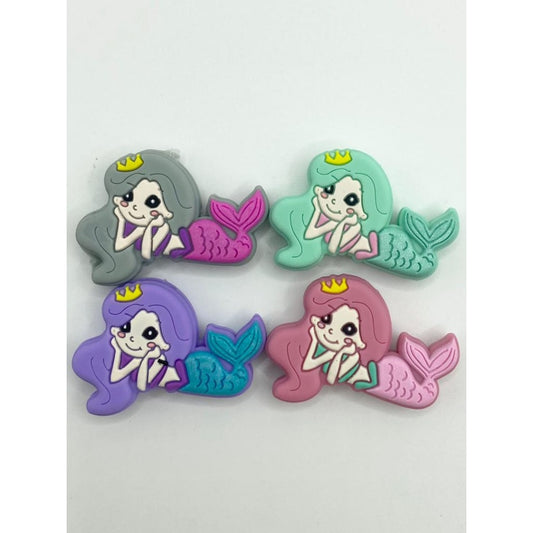 Mermaids Silicone Focal Beads,Random Mix