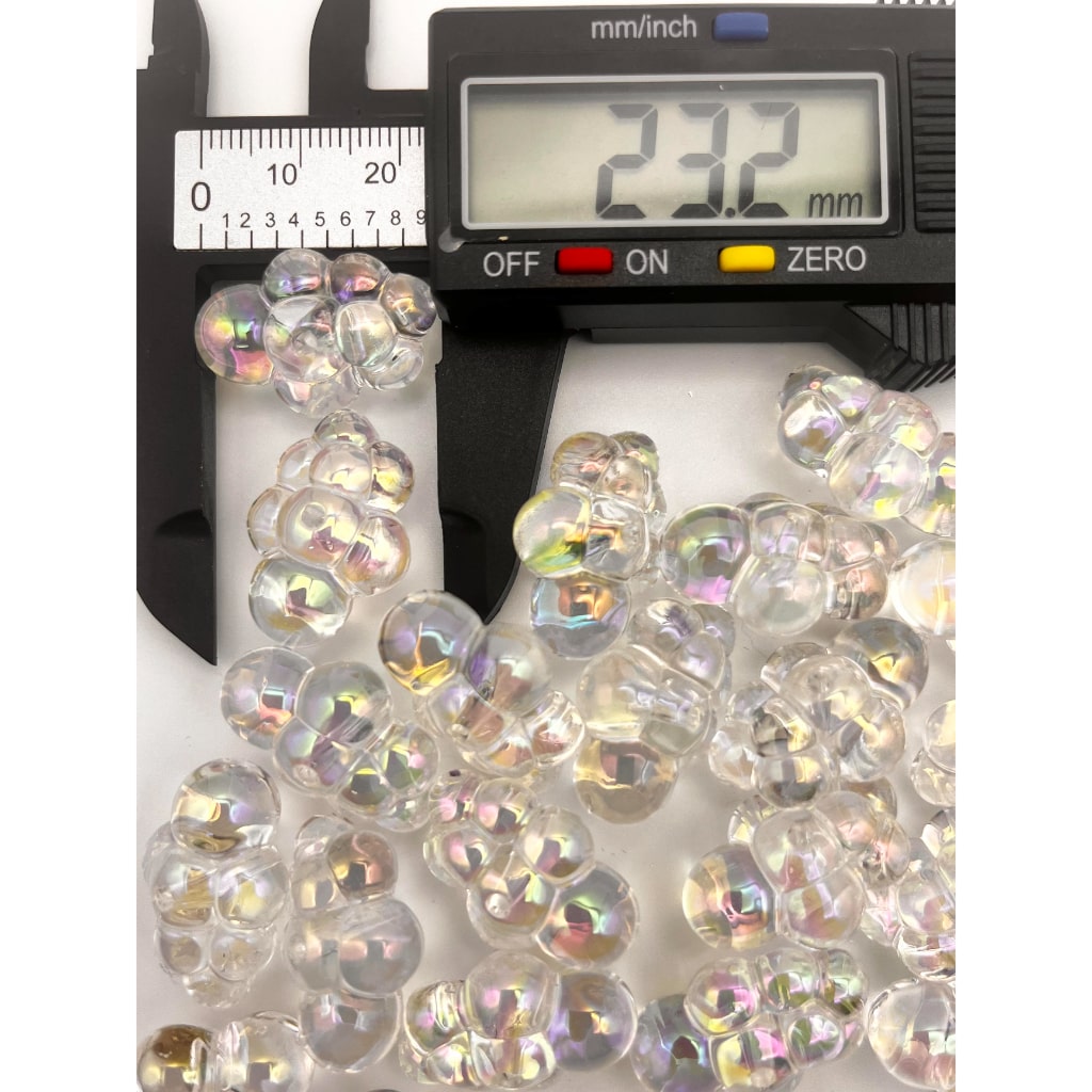 Clear See-Thru Small Cloud Shaped Acrylic Beads With UV,23mm,YY